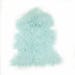 Real Genuine Mongolian / Tibetan Lamb Fur Pelt Light Turquoise