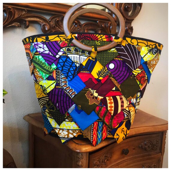 Ankara patchwork bag