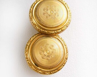 SUPERBE Fine vêtements accessoire victorienne bouton goujons Vintage boutons de manchettes pour hommes moteur arrêté bijoux immobilier mens gold