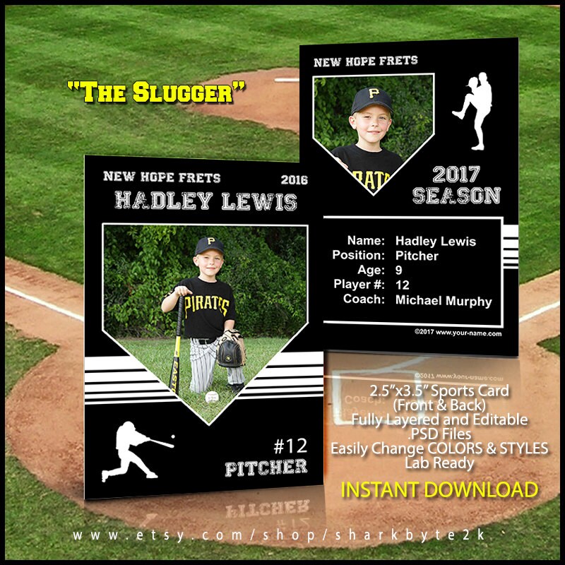 baseball card template perfect for trading cards for your baseball cards template