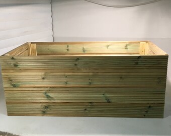 Tanalised decking raised bed garden planter bnib vegetable herb garden ma
