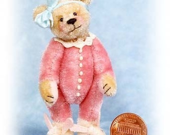 Sugar Bear - Miniature Teddy Bear Kit - Pattern - by Emily Farmer