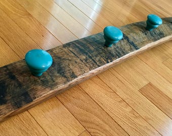 Whiskey Barrel Stave Coat Rack