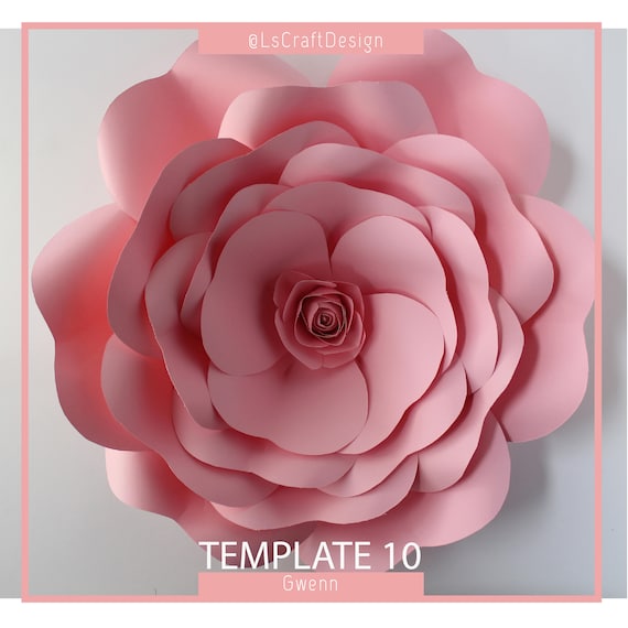 Valentines Day PDF Paper Flower Paper Flower Template