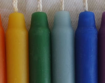 Handmade 100% Beeswax Candles ~ Party Chimes ~ Ritual ~ Intention - set of 10