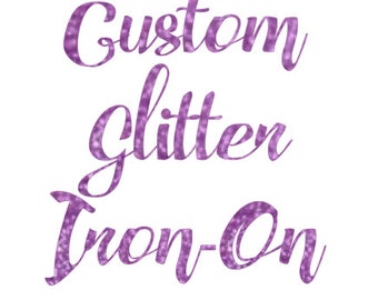 Glitter iron on | Etsy