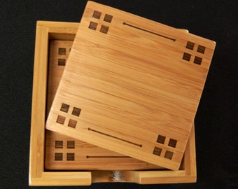 Arts and Crafts, Mission, Prairie, Bungalow 4 Square, Drink Coaster Gift Set
