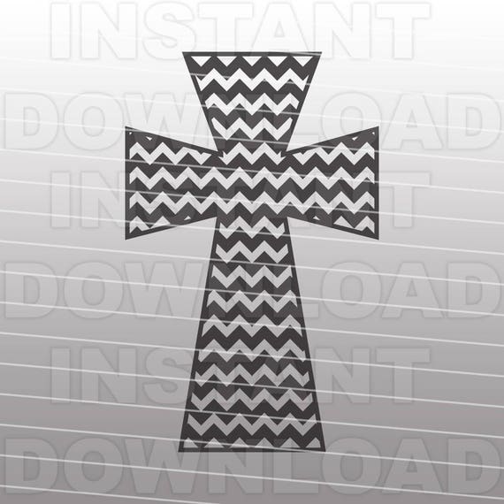 Download Cross Chevron SVG FileCross SVG-Cutting Template-Vector Clip