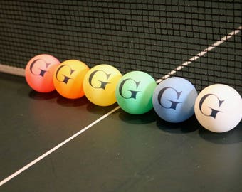 CUSTOMIZED PERSONALIZED Ping Pong/Table Tennis Balls-High Quality,Game Ready-A Gift That's a Hit!