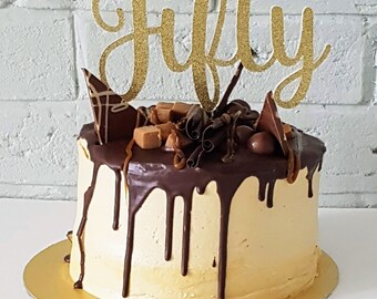 50 cake topper | Etsy