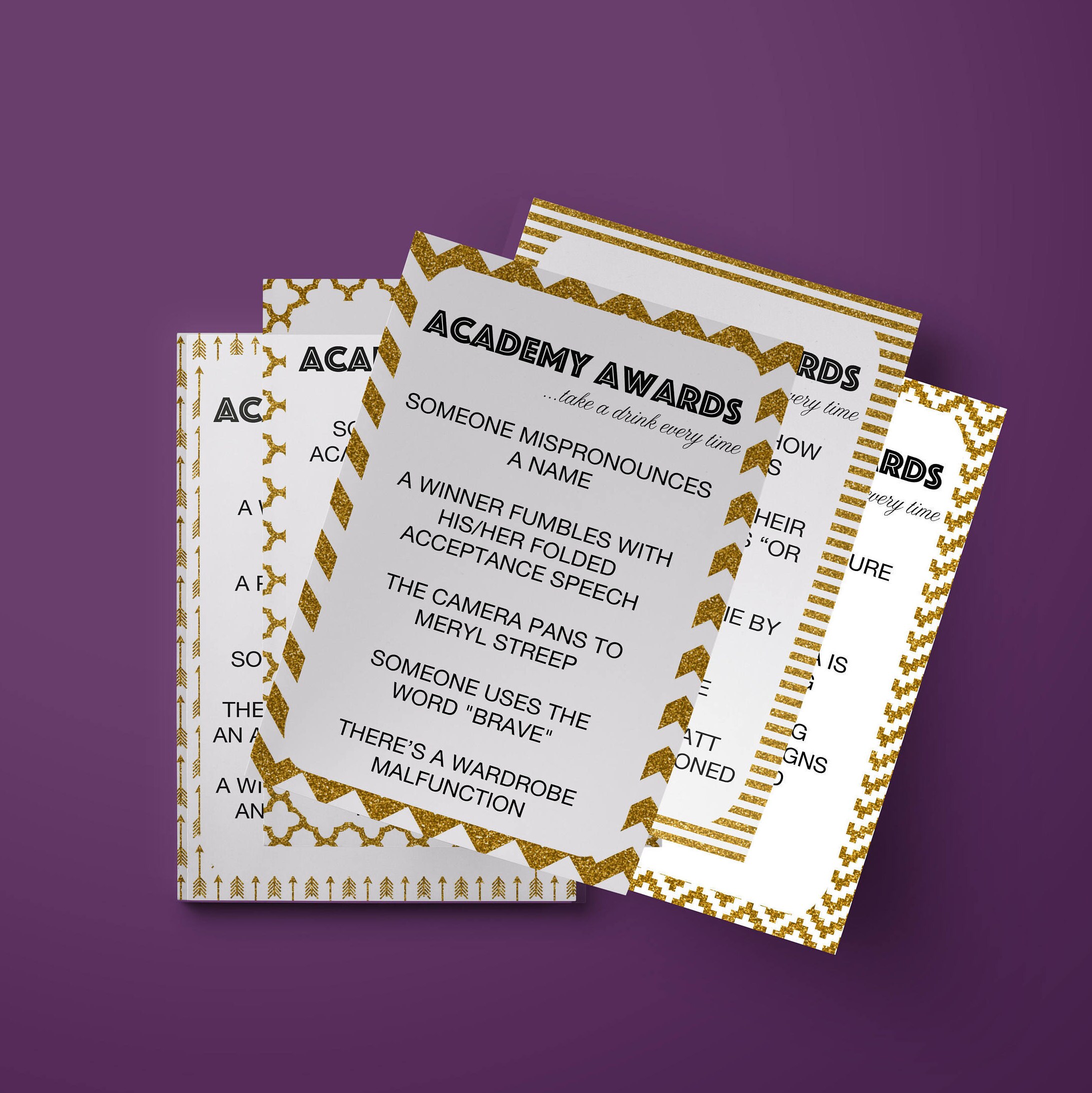 Oscars Drinking Game Download Oscars Drinking Game Download