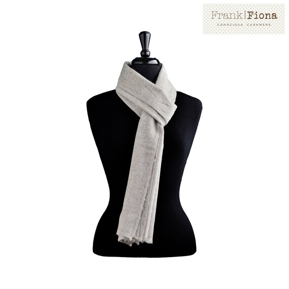 Cashmere scarf vegan clothing knitted scarf pashmina shawl aesthetic clothing natural organic fabric scarf men nepal wool gift for men 6N