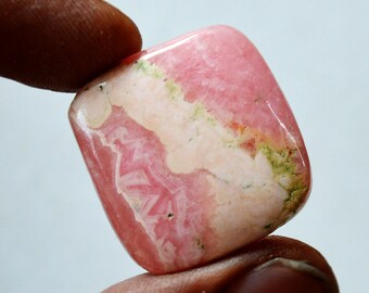 41.5 Cts Natural Rhodochrosite Square Shape Pink Rhodochrosite Gemstone Cabochon 26x25x5 MM R16350