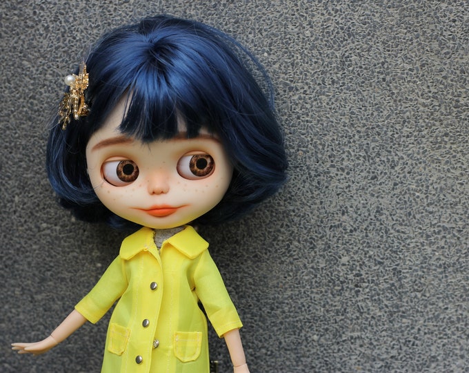 OOAK Custom Blythe Doll ,Coraline jones Ooak Blythe Doll