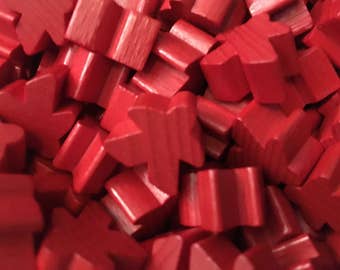 16mm Original Carcassonne Red Meeples