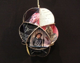 Barry Manilow Album Cover Ornament Made Of Record Jackets