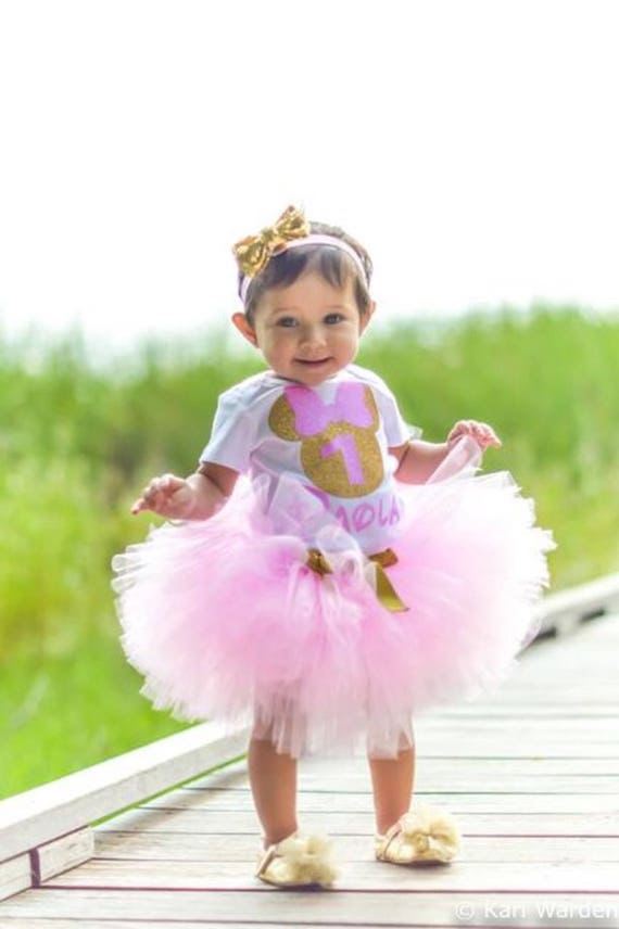 Minnie Mouse 1st Birthday Pink Gold Minnie Mouse outfit