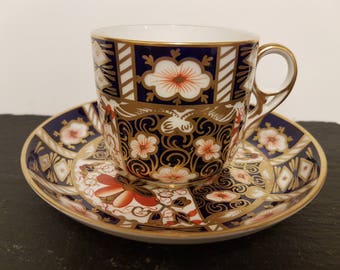 Royal Crown Derby Small Cup And Saucer Imari Pattern 2451~ Dated 1939