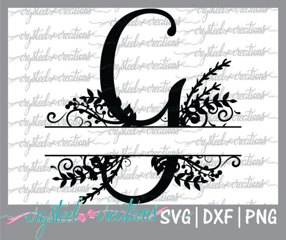 Download Letter G Split Monogram SVG PNG DXF Regal Split Alphabet