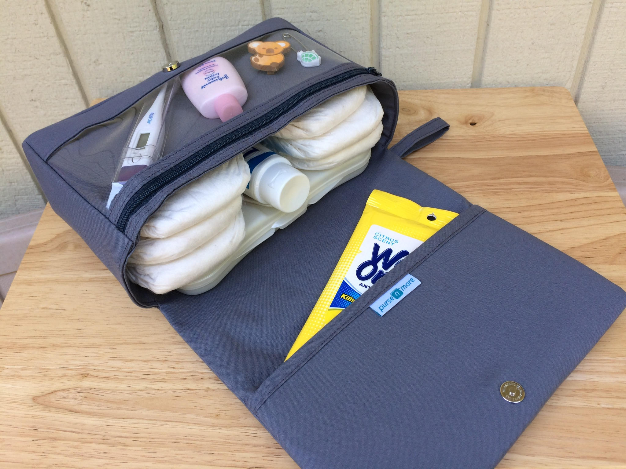 Solid color diaper bag baby bag organizer diaper clutch