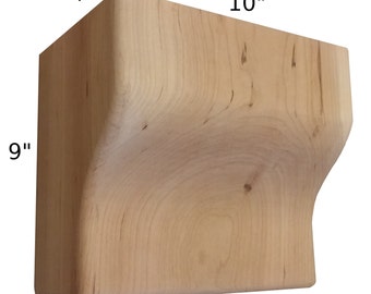 Cherry Corbels - Fireplace Mantel Corbels - Large Corbels - Unfinished Corbels