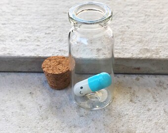 Bottle + Message Capsule for Necklace