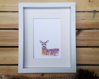 Baby deer // Watercolor Print