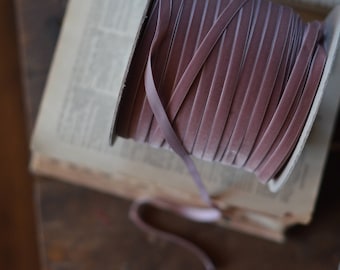 dusty mauve 3/8" velvet ribbon