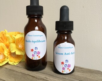 Duo face oil balancing + acne oily skin serum / care from the skin/face care