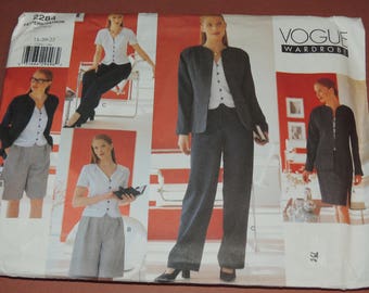 18-22 Vogue 2284 Wardrobe Pattern UNCUT