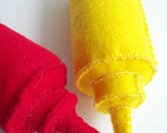 Ketchup and Mustard Bottles