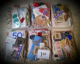 Vintage Ephemera Pack The 3 x 4" Vegas Buffet 50 Piece