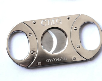 Cigar Cutter, Personalized Cigar Cutter, Groomsmen Gift, Custom Cigar Cutter, Guillotine Cutter, Golf Gift, Gift for Men, Father's Day Gift