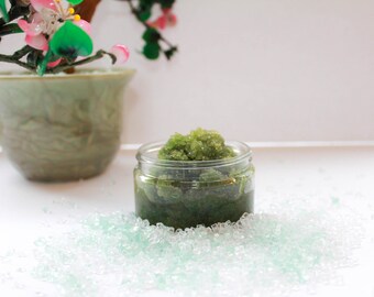 Forêt tropicale sucre gommage tous les soins du corps naturels. Gommage au sucre naturel. Gommage au sucre de corps. Soins de la peau naturel.