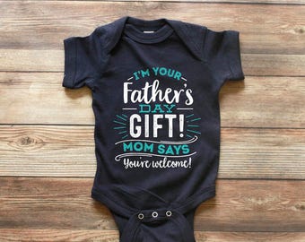 Funny Fathers Day Gift - Funny Baby Gifts - First Fathers Day - First Fathers Day Gift from Son - New Daddy Fathers Day Gift - Fathers Day