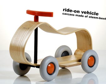 Slide vehicle / from 2 years / skid / toy / wooden wheel / children / baby slide / wooden slide / baby / toddler / wheel