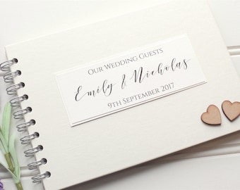 small wedding guest books