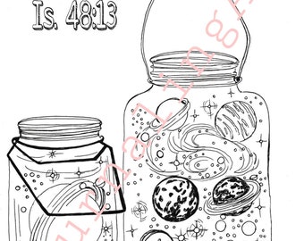 Digital Coloring page christian pdf printable