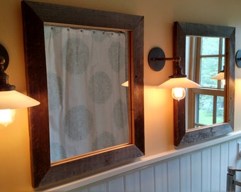 Rustic Wood Mirrors