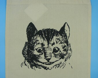 Alice in wonderland, Cheshire cat tote bag,
