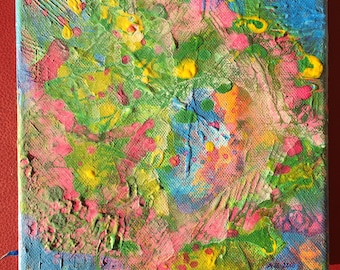 Abstract Painting "In my Garden"