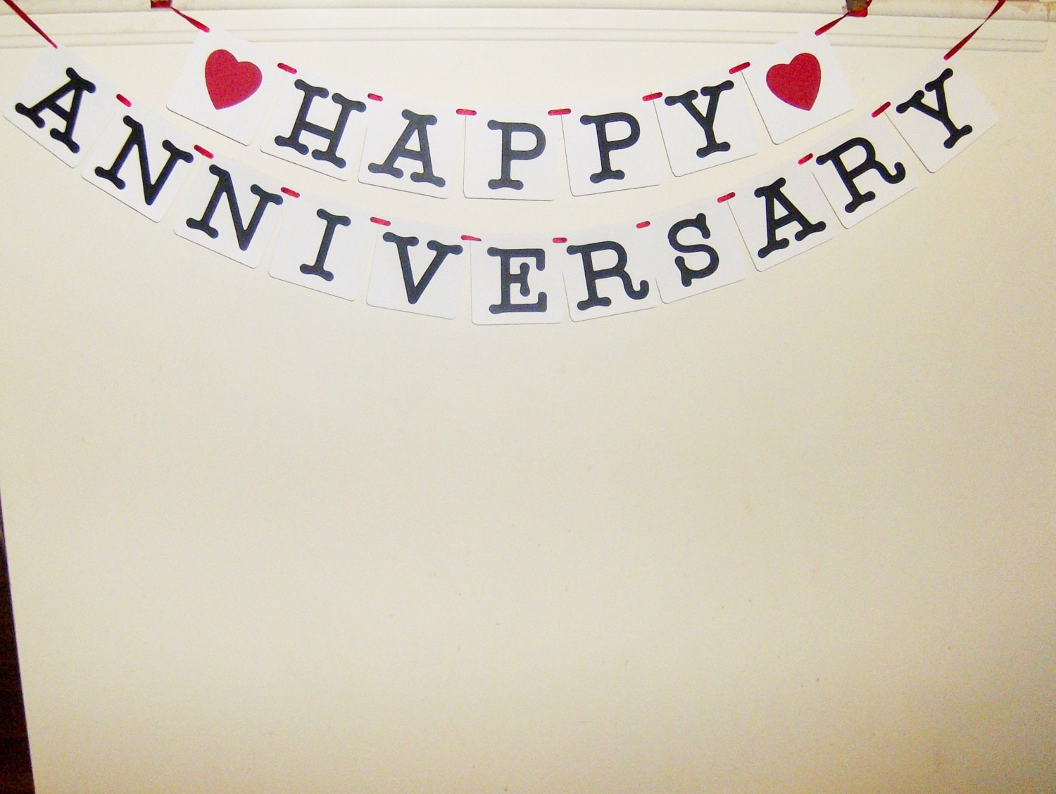 Happy Anniversary Banner Happy Anniversary Wedding Signs