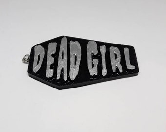 Dead Girl Coffin Necklace Pendant
