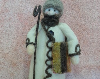 Needle felted shepherds, Needle Felted Doll, Handmade Doll