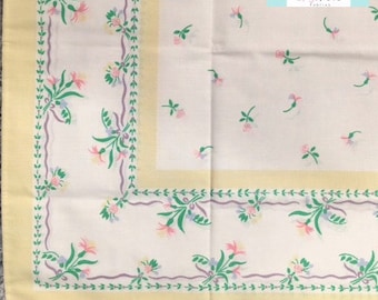 Vintage Pillowcase with Yellow Border