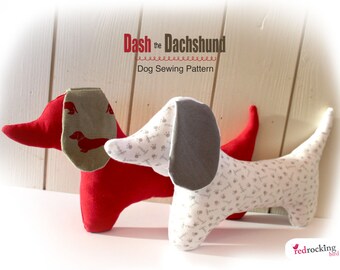 Dachshund Dog Sewing PATTERN - sausage dog