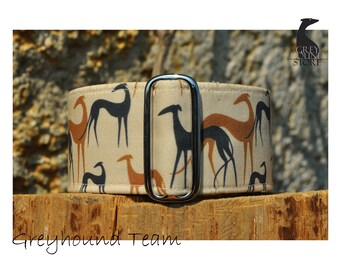Greyhound Team (Martingale Dog Collar - Greyhound collar | Galgo collar)