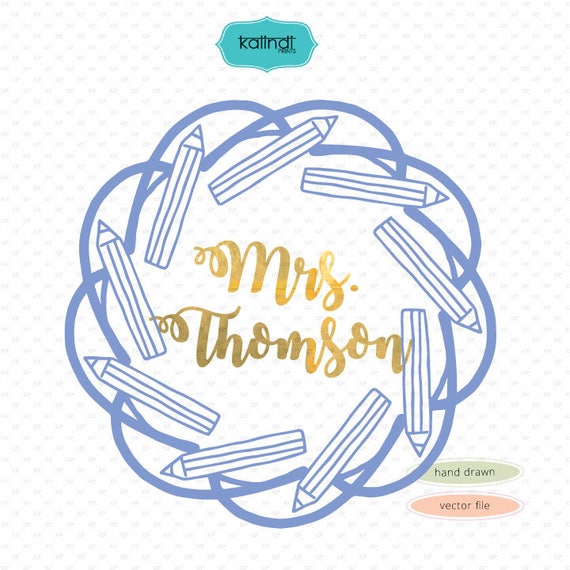 Teacher monogram svg teacherpencil svg teacher svg school