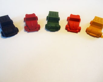 3D car crayons, car party favors, car goody bags, stocking stuffer