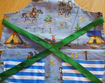 Childrens Apron Handmade Reversible - Perfect Gift